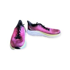 Hoka One One Women's Sneakers in Pink and Black